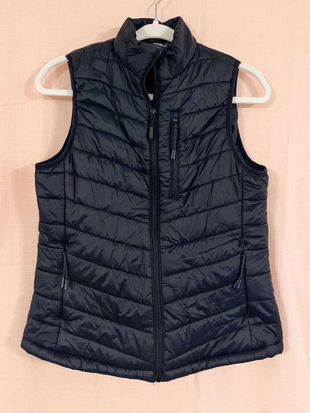 Eddie Bauer Black Quilted Down Puffer Vest